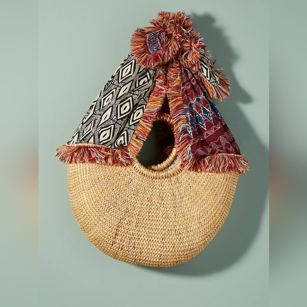 New Anthro Sam Edelman Adira Scarf Basket Bag